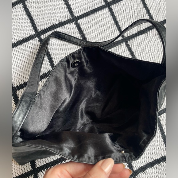 BLACK LEATHER Shoulder Purse - Picture 3 of 3